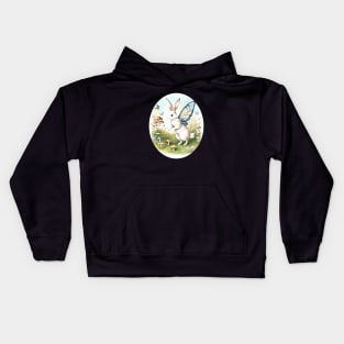 Butterfly Winged Rabbit Kids Hoodie